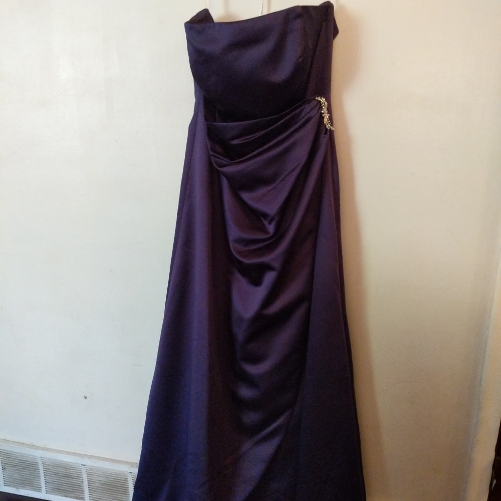 Deep Purple Bridesmaid Dress